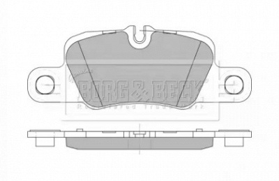 BORG & BECK bbp2427 -  Комплект тормозных колодок, дисковый тормоз